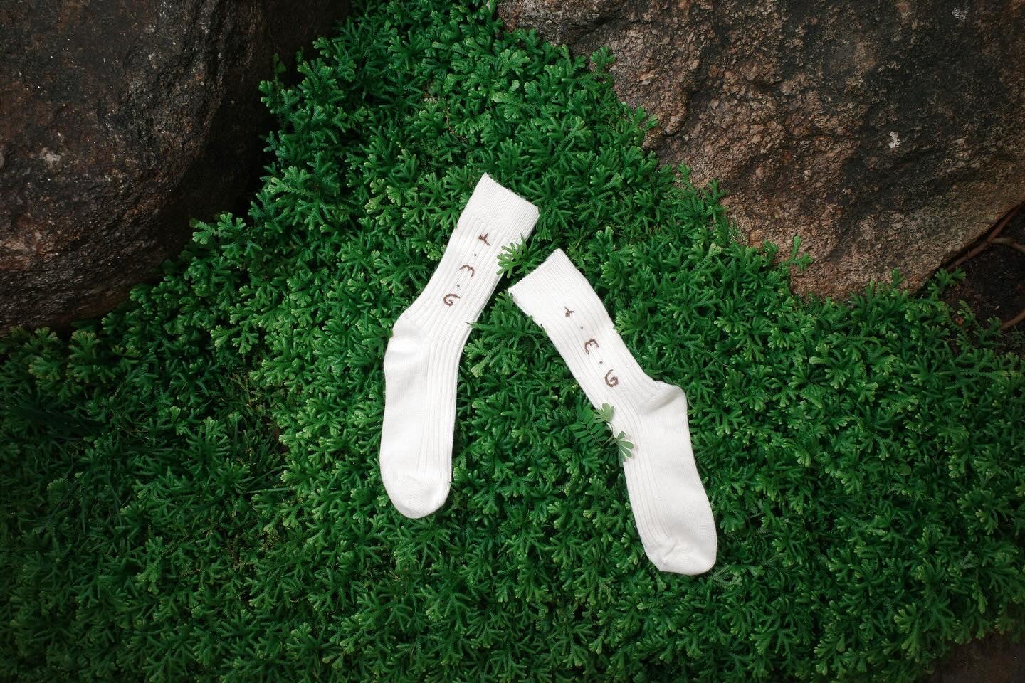 L.M.G Hand-embroidered Socks