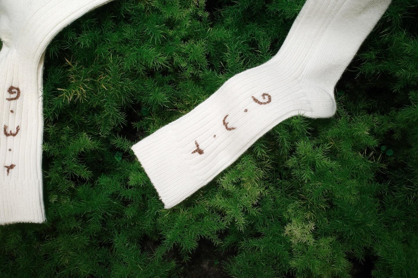 L.M.G Hand-embroidered Socks