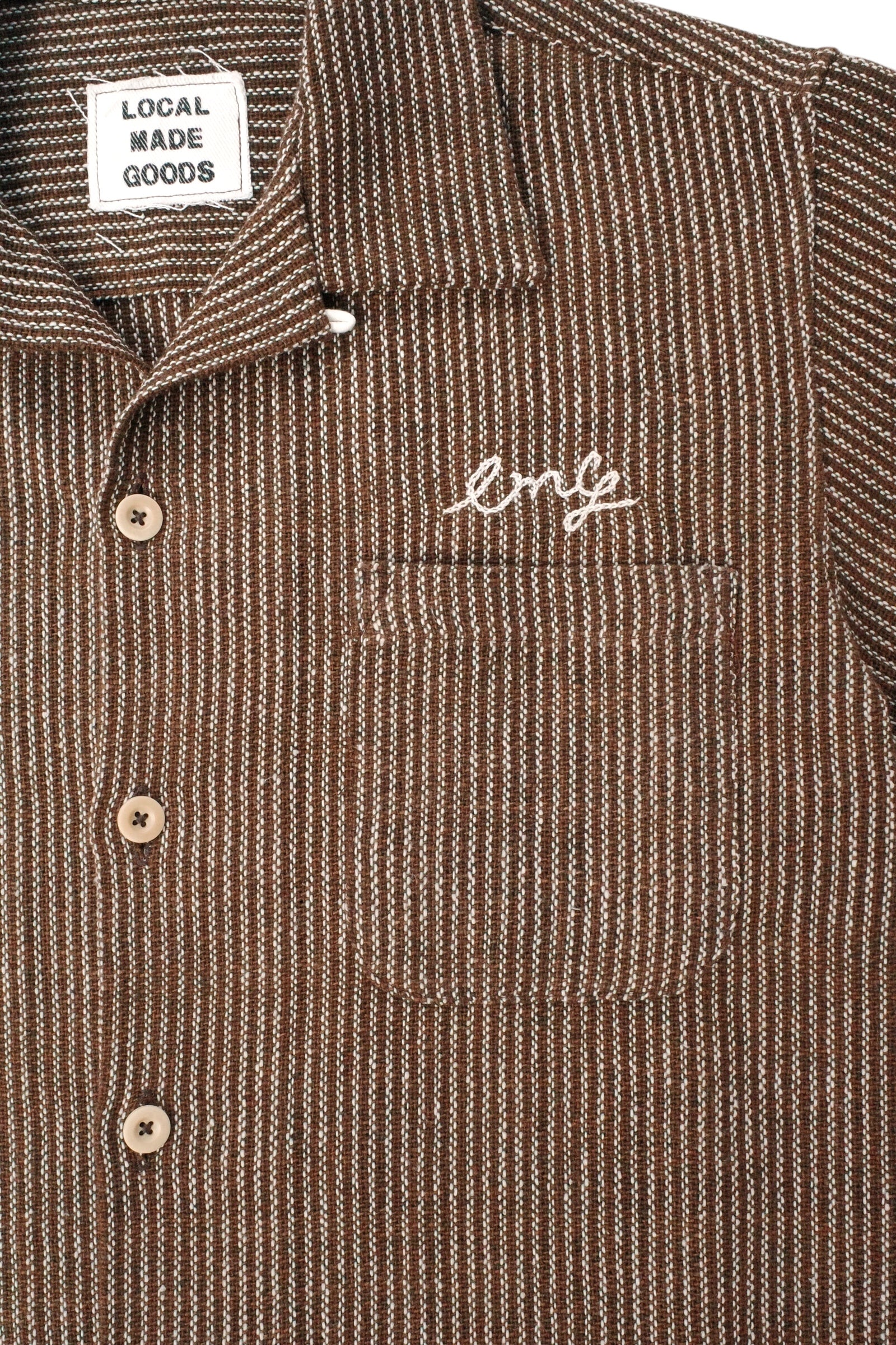 Everyday Shirt - Brown Chain Striped