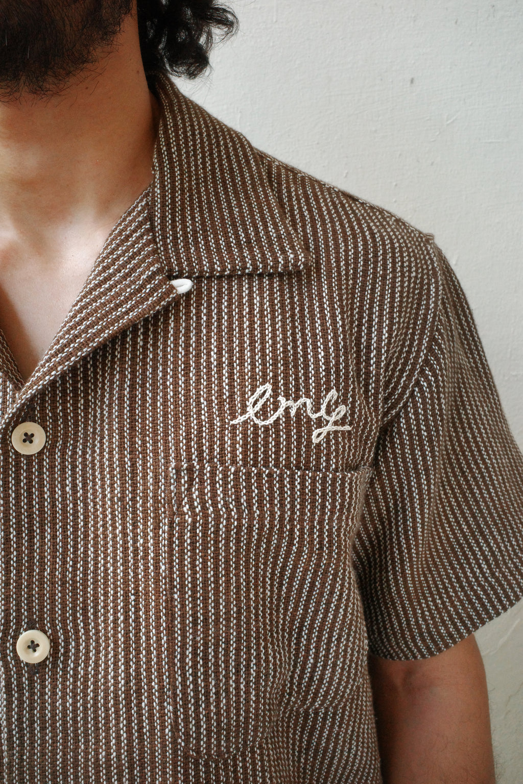 Everyday Shirt - Brown Chain Striped