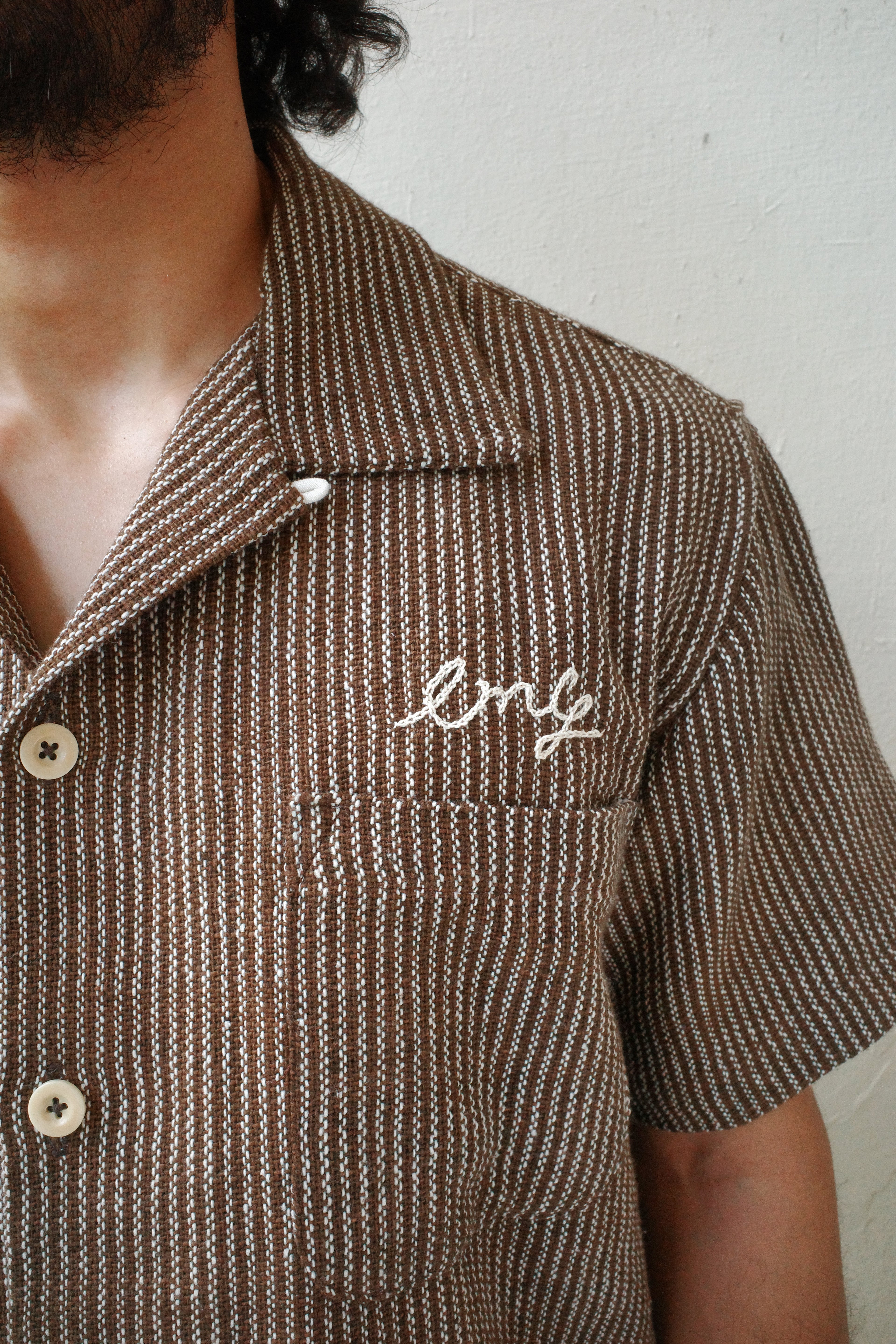 Everyday Shirt - Brown Chain Striped