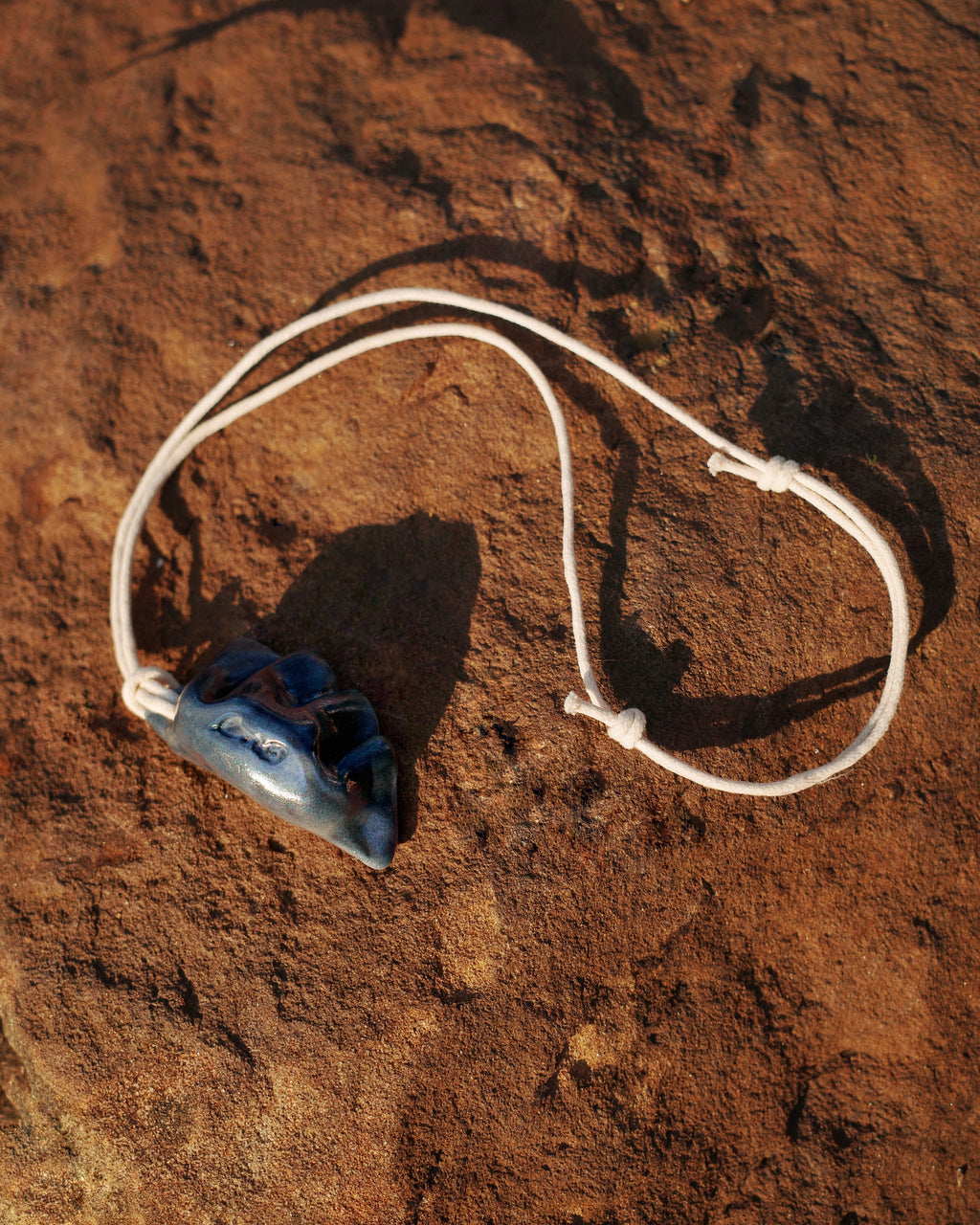 Gyoza Ceramic Necklace - Midnight Blue
