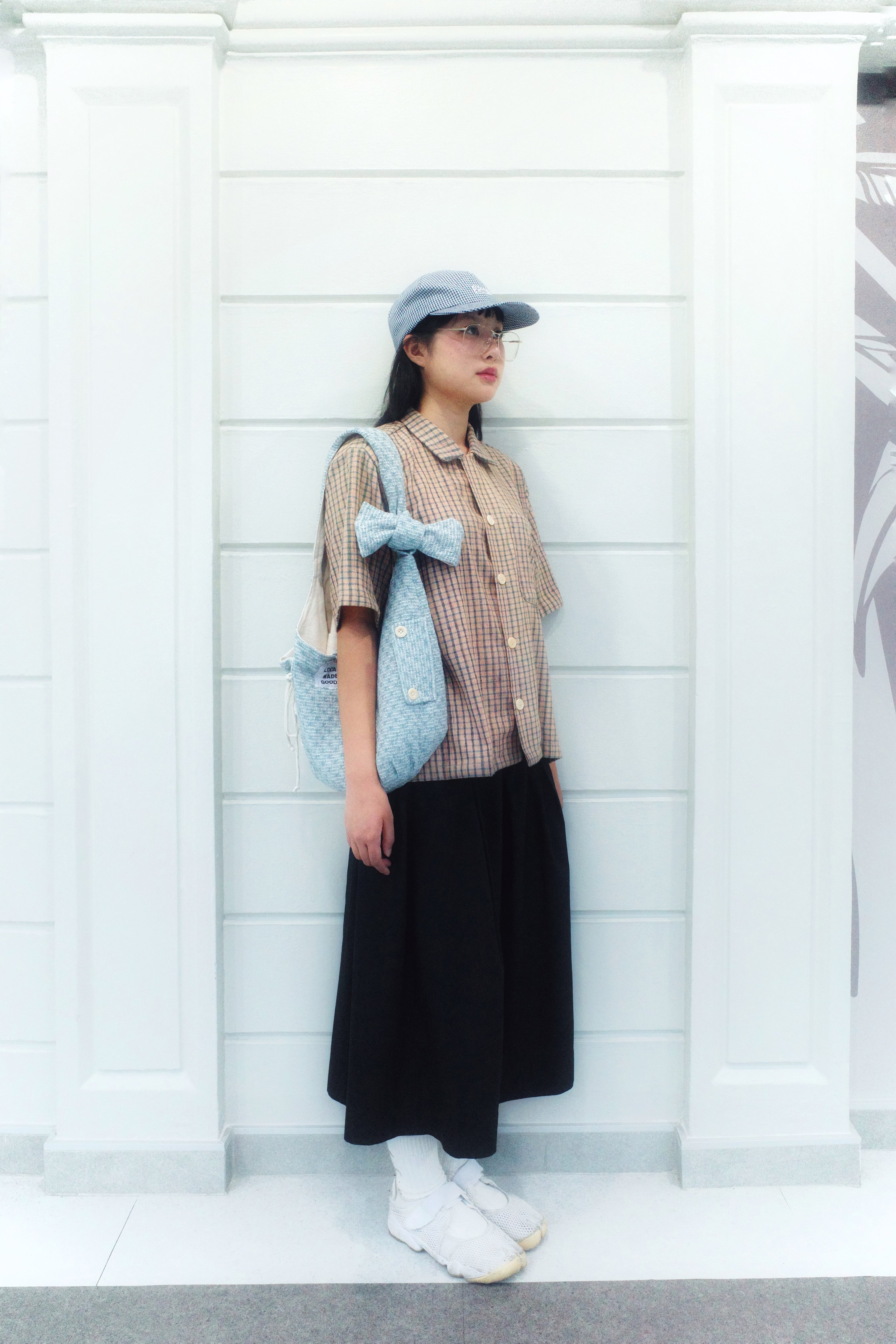 Butterscotch Bag - Blue Tiles