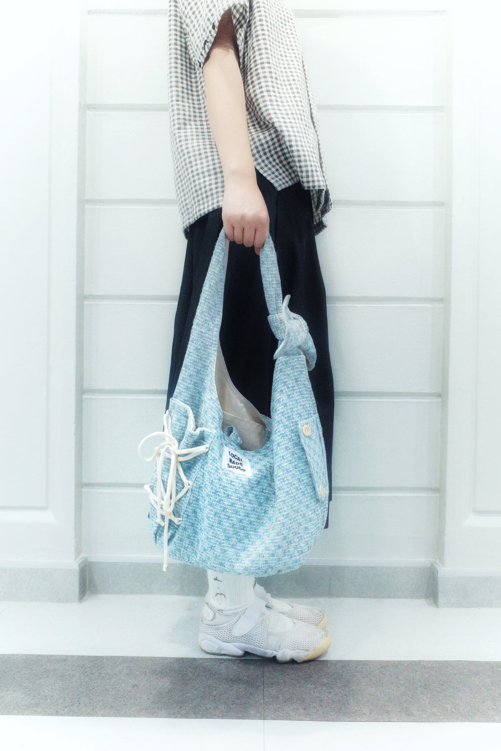 Butterscotch Bag - Blue Tiles