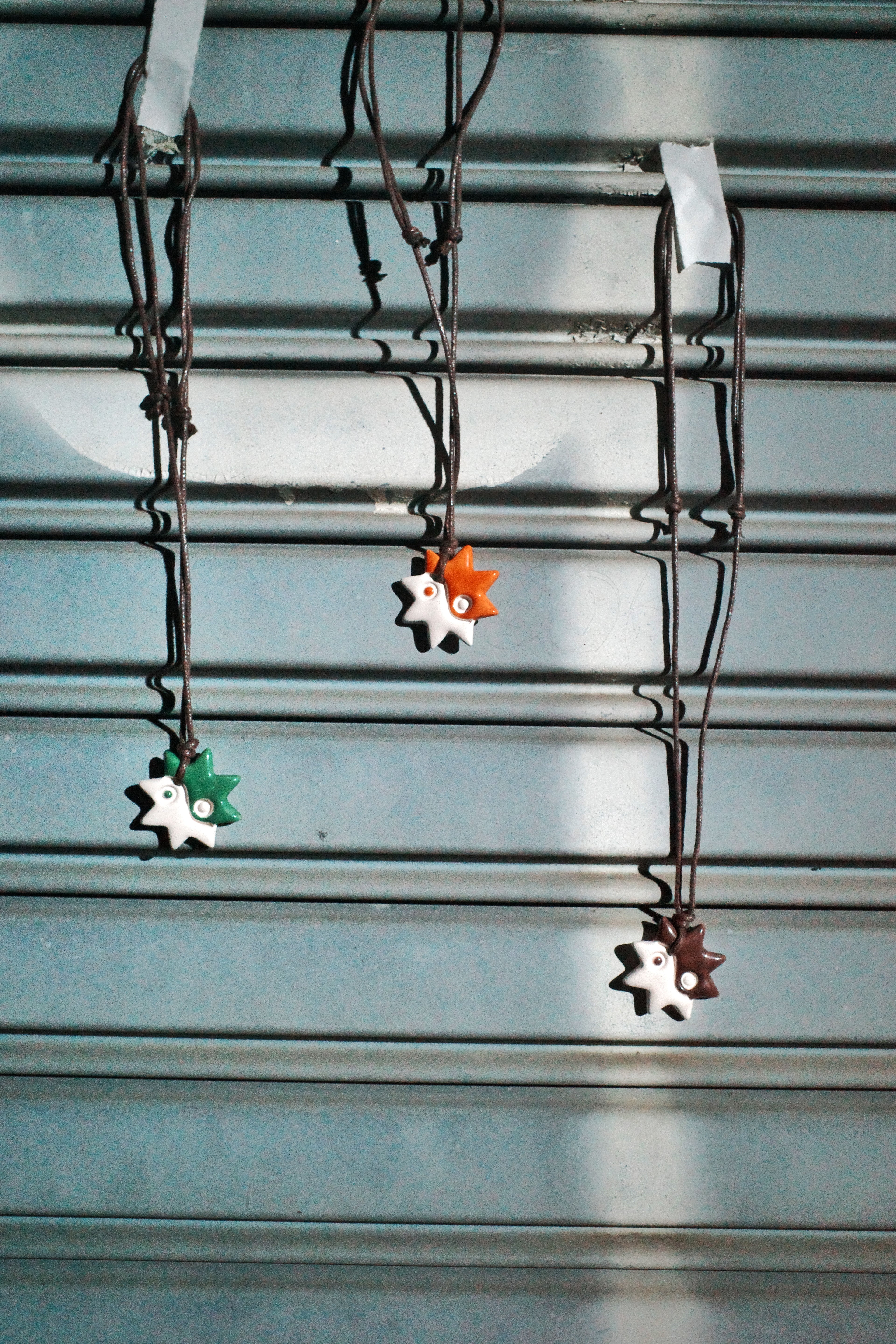 Handmade Ceramic Necklace - Yin-Yang Sun