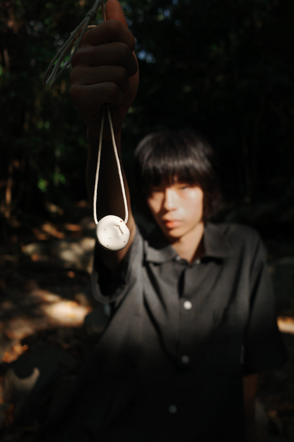 Worrystone Ceramic Necklace - Eggshell