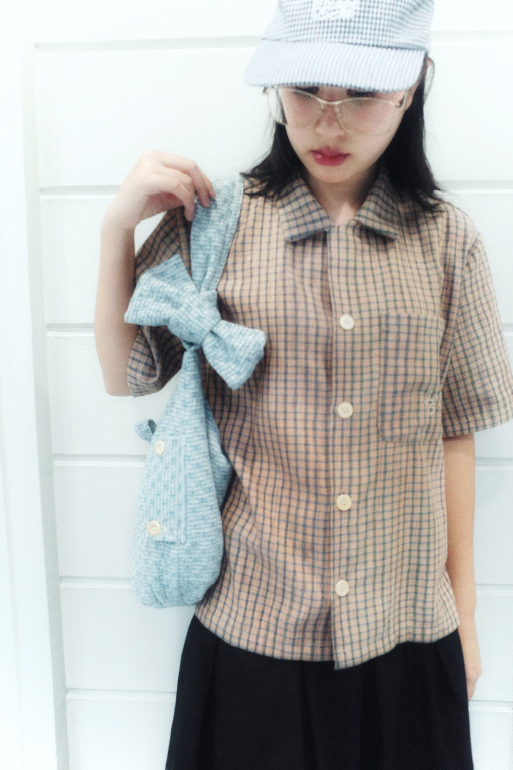 Butterscotch Bag - Blue Tiles