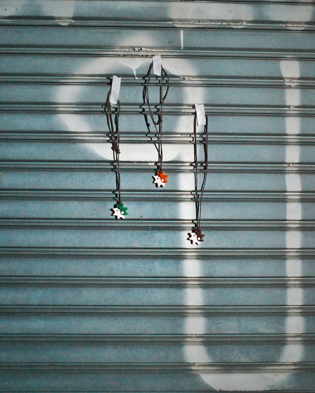 Handmade Ceramic Necklace - Yin-Yang Sun