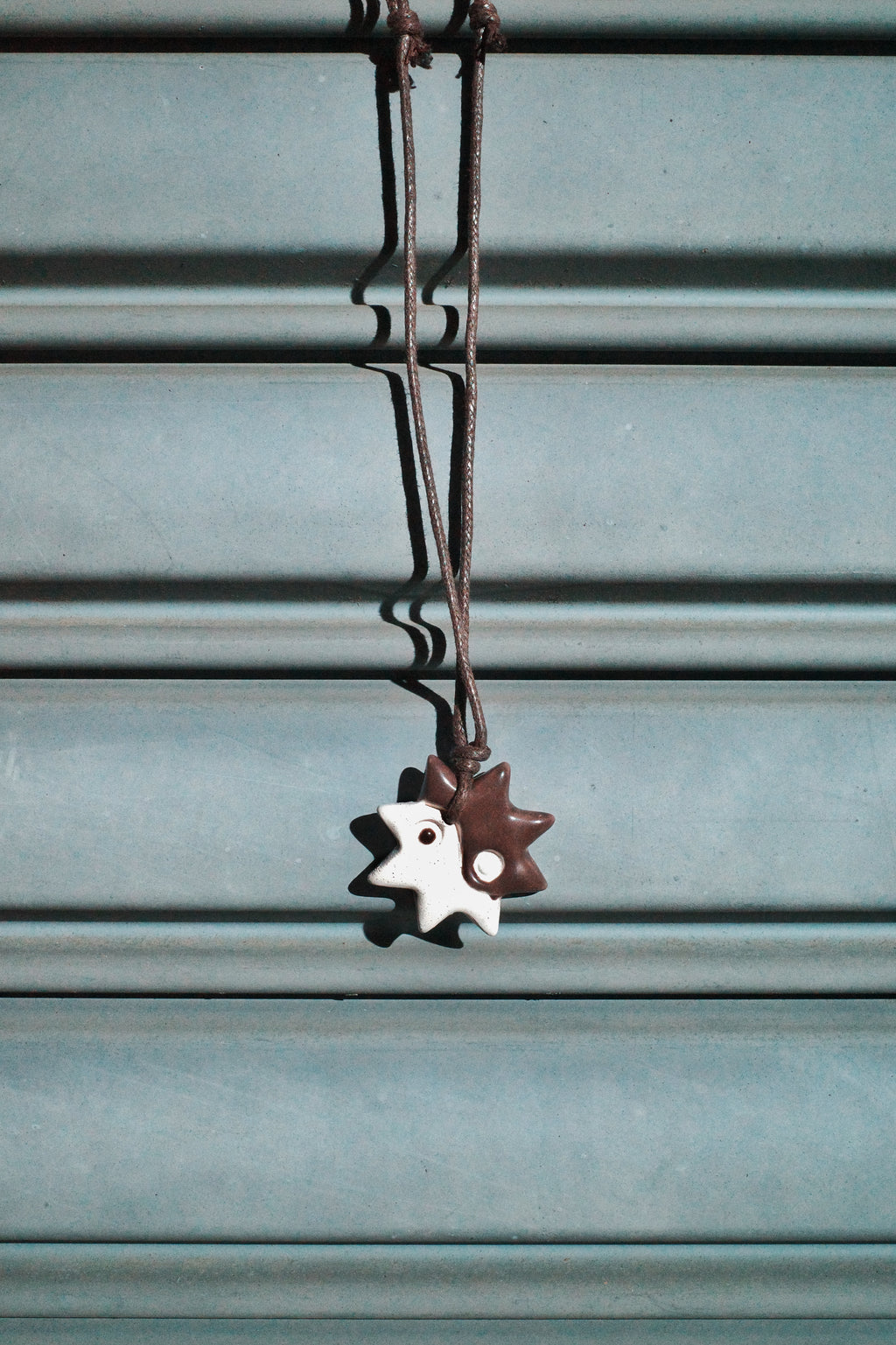 Handmade Ceramic Necklace - Yin-Yang Sun