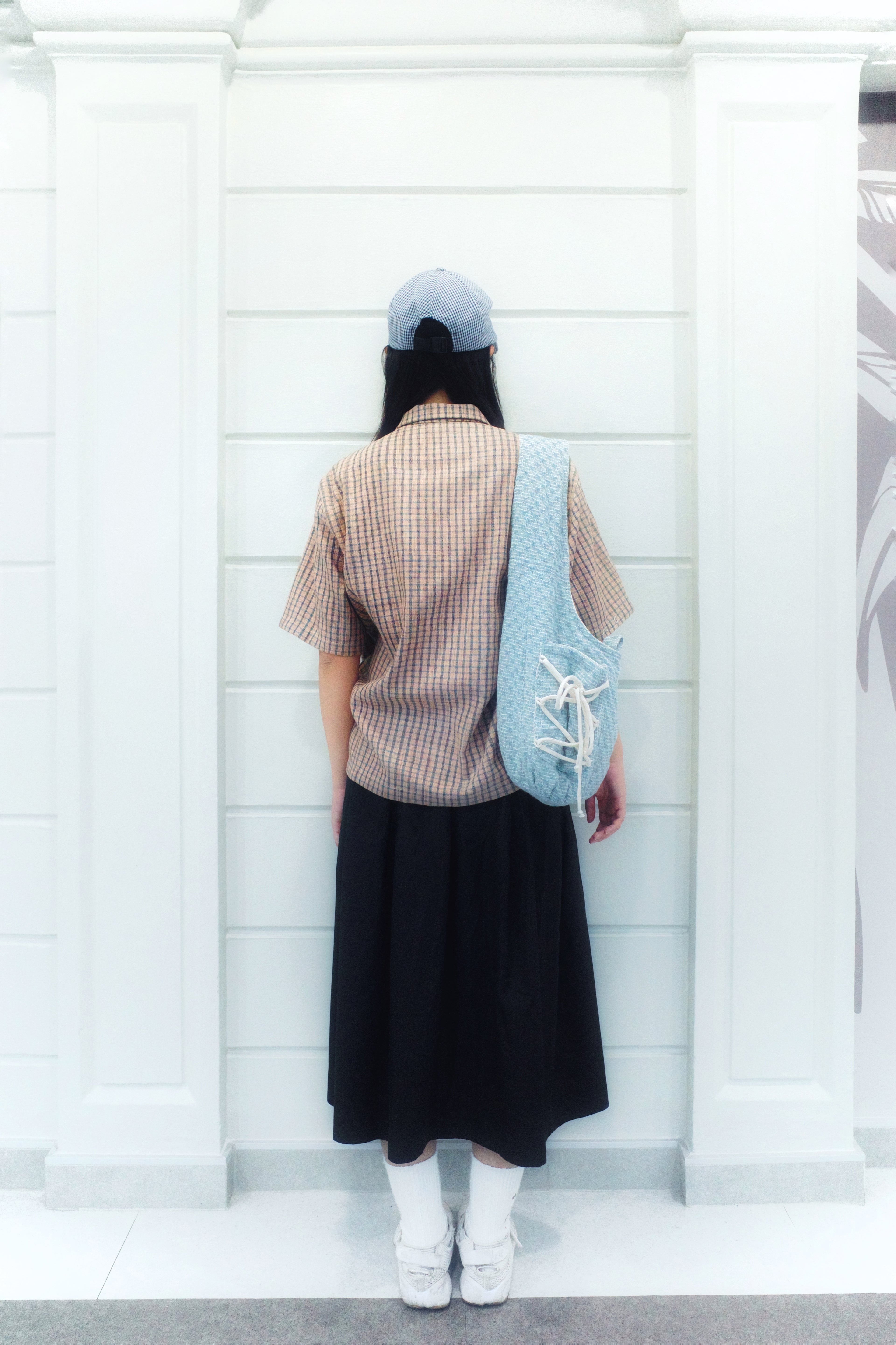 Butterscotch Bag - Blue Tiles