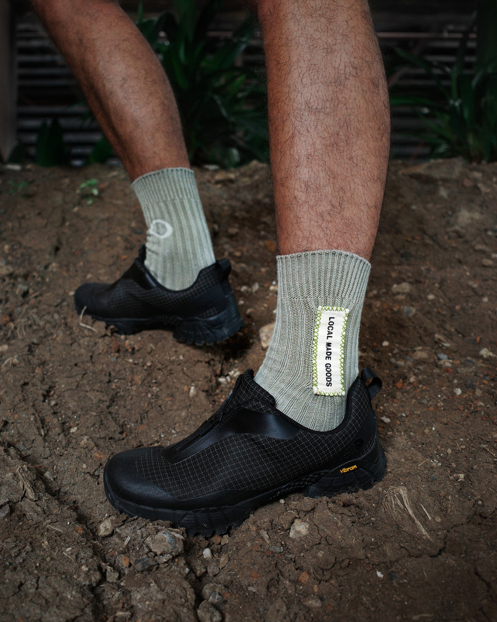 LMG Patch Socks - Tropical Olive